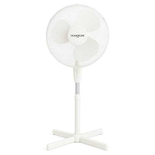 HOMEROKK PARIS Ventilateur sur Pied Oscillant Ø40 cm, 3 Vitesses,...