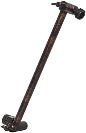 Shower Head Extension Arm by SparkPod - 11" Solid Brass Shower Arm Extension with Universal Connection to Showerheads - Easily Adjustable Shower Arm for Rain Showerheads (Vintage Oil Rubbed Bronze)