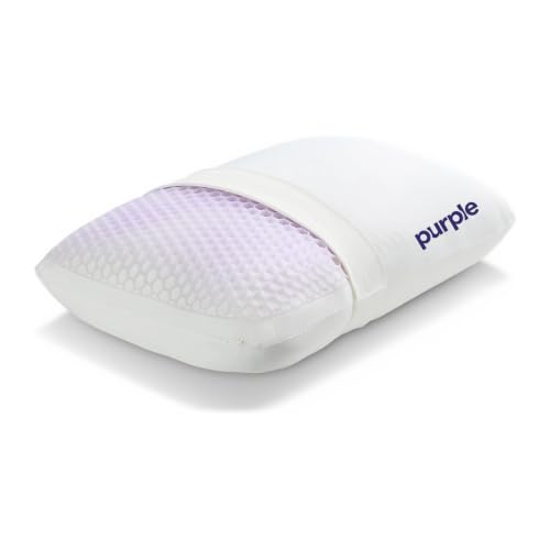 Purple GridCloud Pillow, Standard Size, Cooling Plush Neck Pillow