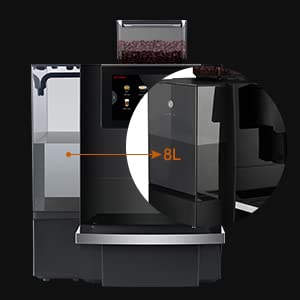 Dr. Coffee F11 Big Plus Fully Automatic Coffee Machine, Commercial Coffee Machine With Latte, Americano And Cappuccino, 9 Grind Size Options For Business, Office And Vip Lounge, Piano Black #TOP5