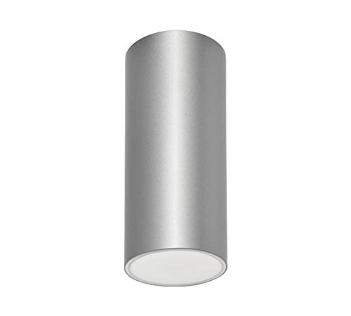 Luminaire plafond Lens 2 N20 plafonnier gris argent 230V secours 2H