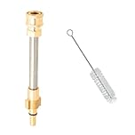 DEFIYEAR Pressure Washer Adapter for Bosch AQT - 1/4'' Quick Connect Fitting, Compatible for Titan Pressure Washer Stainless Steel, Snow Foam Lance Adaptor (with Brush)