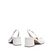 DREAM PAIRS Women's Low Chunky Heels Slingback Square Toe Block Dress Shoes Closed Toe Comfortable Wedding Work Pumps,Size 11,White,SDPU2427W