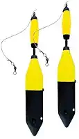 Boia Torpedo Cevadeira Copo Ceva para Vara de Pesca 2UN - Cores Verde, Laranja, Amarelo NEON