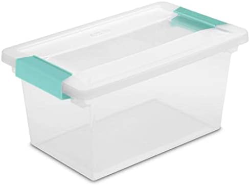 Amazon.com - Sterilite 12-Pack Stackable Storage Bin with Lid, Clear ...