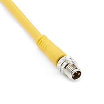 TURCK PSG 3M-10 10 Meter Length, 24 AWG, 3 Wire, CORDSET, M8 PICOFAST, M8X1 Threaded, Nickel Plated Brass Coupling, NO LEDs, PVC Jacket, Single Ended, Straight Male Connector, U0135-5