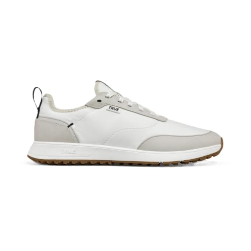TRUE Linkswear Men's All Day Ripstop V2 Golf Shoe, Cloud White - 11