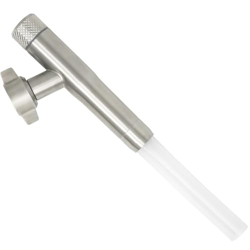 G-Sunny Stainless Steel RV Water Tank Filler with Shutoff Valve - Quickly and Efficiently Fills Fresh Water Tanks 3/4 Valve Sturdy for Camper Trailer RV Accessories (Water Fill Adapter)