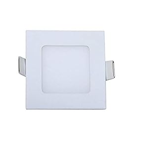 Jikrik 3 watt White Slim led Ceiling Panel Light Square Shape with Warranty (Pack of 01).