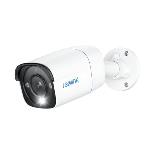 Reolink P330 4K 8MP UHD Outdoor PoE Surveillance Camera with 256GB Capacity, Smart Alerts, White - Detailed View