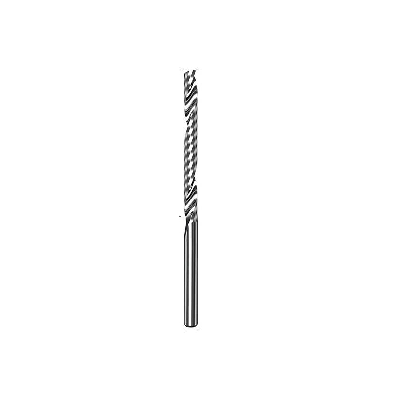 CNC Herramienta Madera de carpintería de aluminio de metal Cutador de aluminio de una sola pulgada de flauta Enrutador de molino de molino Bro de broca endmill(10pcs,3.175-32-3.175D)