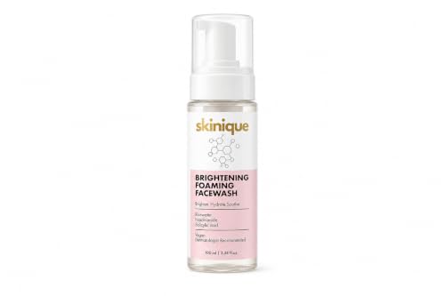 Image of Brightening Foaming Face Wash with 2% Salicylic Acid, Rice Water & Niacinamide | Gentle Daily Cleanser for Oil Control, Pore Cleansing | Hydrating Face Wash for Men & Women | 100ml