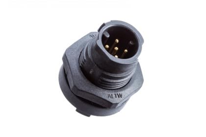 Amphenol, AU-06PMMP-QC8001, X-Lok Mini Size Plastic 2A 06 pins Male Connector Male Contact Circular Push Lock PCB 180° Receptacle IP68 Unmated (5 Items)