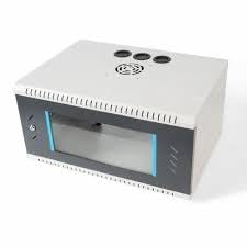 Accurate Products Generic 3U+ White Metal Wall Mount System Cabinet Rack with Lock, Compatible with DVR, NVR, Set-top Box, WiFi Modem/Router, CCTV, Server