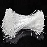GREENGROW 9 Inches White Snap Lock 5000 Pieces Loop Pins Plastic Ties Fasteners (NO TAG Gun Required)