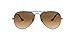 Produktbild Ray-Ban Herren Aviator Sonnenbrille, Grau (Grau 004/51, Gläser: Kristall Braun Verlauf), 58 mm EU