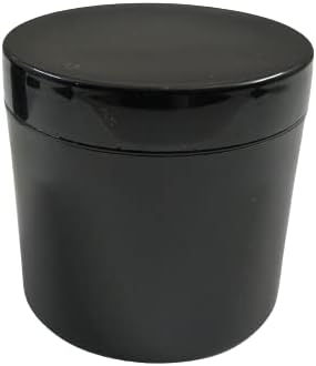 Jarbazaar [ WHOLESALE Pack of 60 PCS 100 Gram Black Plastic Cosmetic containers Empty Set for DIY Creams , Body Butter, lotions, Travel friendy Jars , Comes with Inner lid