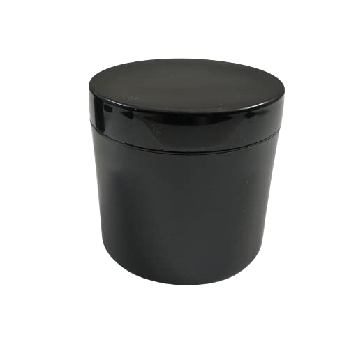 Jarbazaar [ WHOLESALE Pack of 60 PCS 100 Gram Black Plastic Cosmetic containers Empty Set for DIY Creams , Body Butter, lotions, Travel friendy Jars , Comes with Inner lid