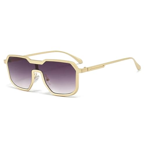 Lunettes de soleil rétro homme en métal avec verres dégradé gris pour sublimer votre regard
