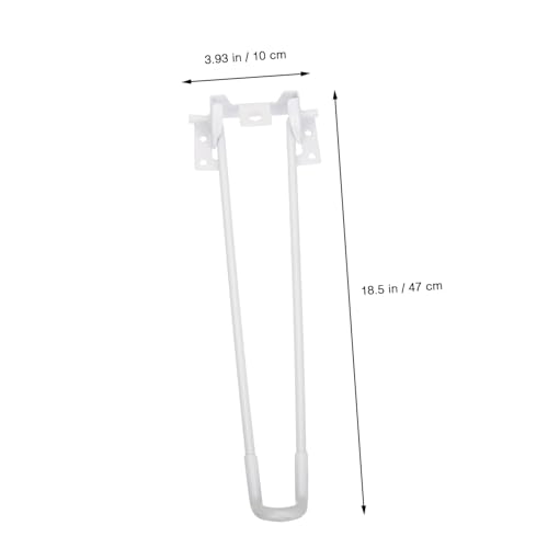Pieds de table pliants haut de gamme UKCOCO au fini blanc minimaliste - 7