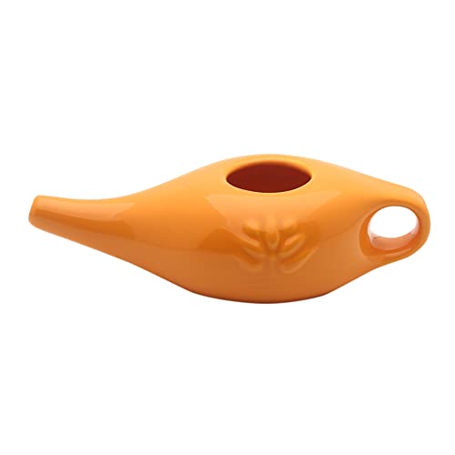 Pratvider Olla Cerámica Hecha A Mano, Olla Nasal Cerámica, Neti Pot Cerámica Sinusitis, Kit Herramientas para El Hogar, Regalos para Mamá, Papá, Amigos