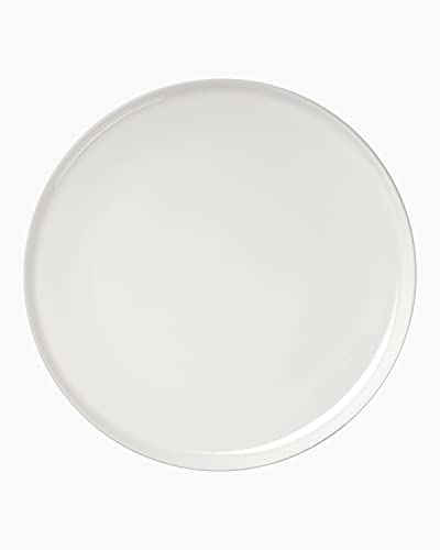 MARIMEKKO Oiva Dinner Plate — Refine Your Kitchen Décor with Our Iconic White Stoneware — Stylish & Classic White Porcelain Dinner Plates to Elevate Your Dining Experience (10-inch Diameter)