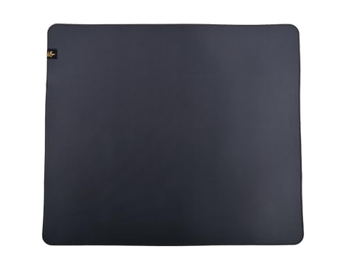 Image of D-Glow JIN Skin-Friendly Smooth Glide Cloth Gaming Mouse Pad with 2.5mm Stitched Edges, 490 x 420 x 3.8mm Anti-Slip Cloth Pad, Durable Polyurethane Base Gaming Mousepad for Gaming and Office (Grey)