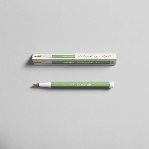 Image of LEUCHTTURM1917 Ball Point Pen Drehgriffel No.1 Sage Green | Royal Blue Ink, Twist Mechanism, Drehgriffel No. 1, Smooth Writing, Premium Stationery, Journaling