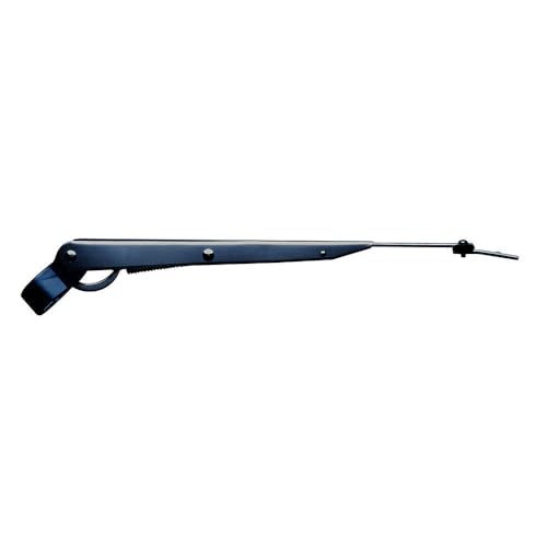 Marinco 33014A Marine Wiper Arm, Deluxe Black Stainless Steel Single, 14"-20" Adjustable