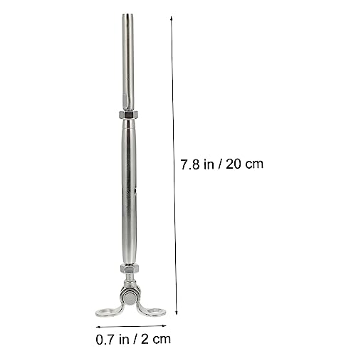 Kit de Tensores de Cable de Acero Inoxidable para Terraza y Cerca de Jardín, 3/16 Pulgadas miniatura 2