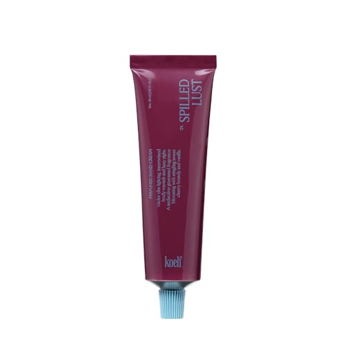 Koelf Perfumed Hand Cream No.1 Spilled 50ml (1.69 fl. oz.) - Hand Moisturizer for Dry Skin with Shea Butter, Panthenol, Cherry Brandy, Vanilla Scented Deep Nourishing Hand Cream