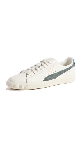 PUMA Mens Clyde Base Lace Up Sneakers Shoes Casual - Off White