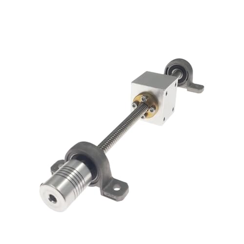 Metal Ball Screw nut T8 Screw Set Horizontal Screw Rod Or Vertical Screw Rod Pitch 2mm Lead 8mm 3D Printer CNC KFL08(300mm)