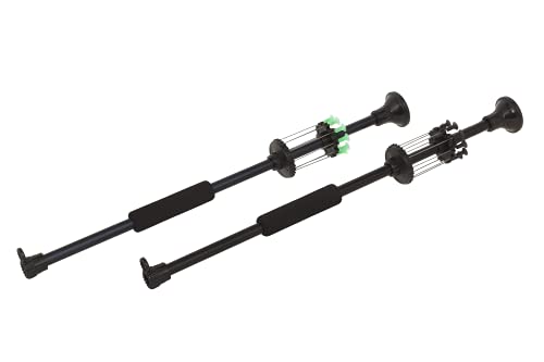 Black Rhino Blowguns Dart Board Game Includes a Double Sided Dart Board and 2 Blowguns with Darts (Black Anodize) …
