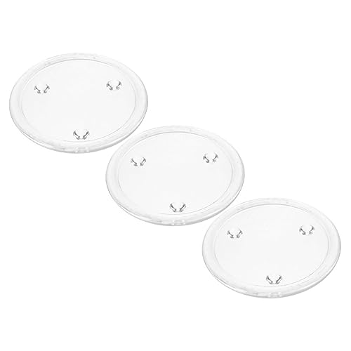 AOKWAWALIY Juego de 3 candelabros redondos para portavelas, bandeja redonda para velas, bandejas redondas para velas, bandeja plana para velas de cristal, para cena, por portavelas cónico