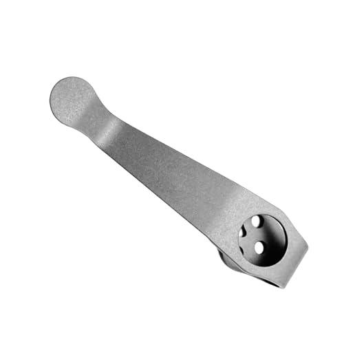 BELOWSYALER Clip trasero de aleación para cuchillo de bolsillo plegable, accesorios de herramientas, clip trasero, soporte de clip trasero plegable