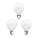 SYLVANIA Incandescent Double Life Décor Globe Light Bulb, 40W, G25, Medium Base, 265 Lumens, Frosted, 2850K, Soft White - 3 Pack (15345)