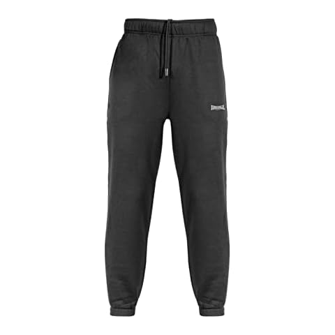 Lonsdale Black Closed Hem Jogging Bottoms XL Cover