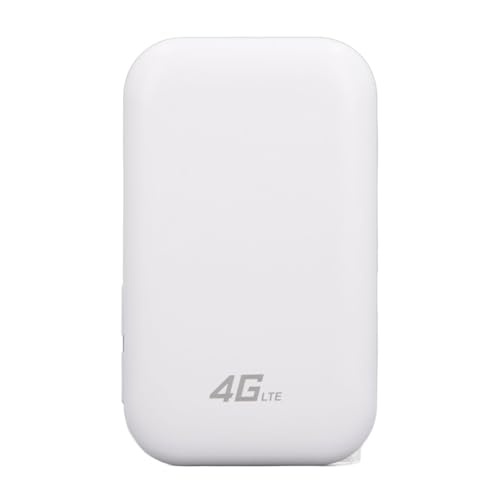 Image of 4G LTE Mobile Hotspot Router, Wireless Portable WiFi for Travel, 10 Connected Devices, Pocket WiFi, for Smartphone, Laptop, Tablet, Asia Version, White