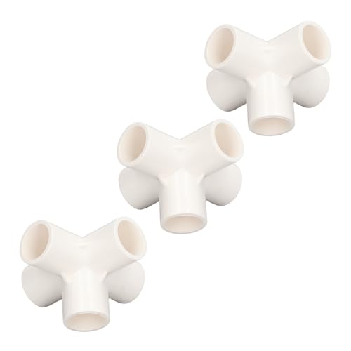 Conector De Tubería De Pvc De 25 Mm 10 Piezas Conector De Tubería De 5 Vías Accesorio De Tubería De Codo De Pvc De 25 Mm Para Muebles Tienda De Invernadero Conectores De