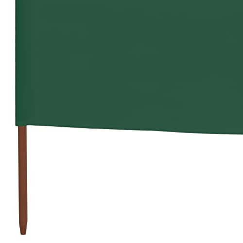 Protector de viento modular 6 paneles largo 800 cm paravientos verde jardín exterior 6