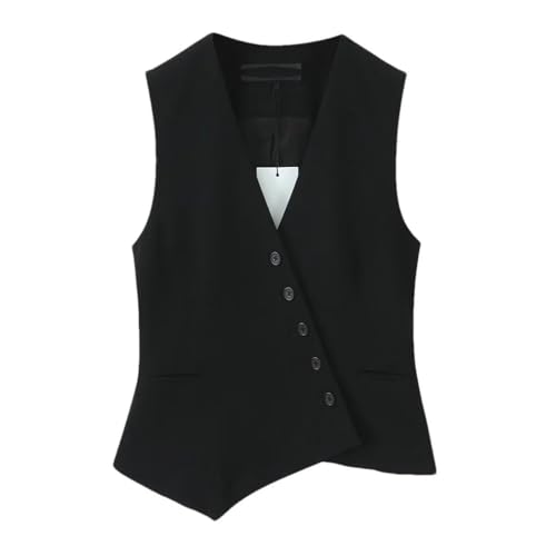 Women's Elegant Asymmetrical Vest All Match Office Jacket