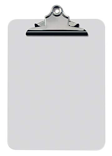 Better Office Products 45100 Clear Plastic Clipboards, 12 Pack, Durable, 12.5 X 9 Inch, Standard Metal Clip, Transparent thumb #4