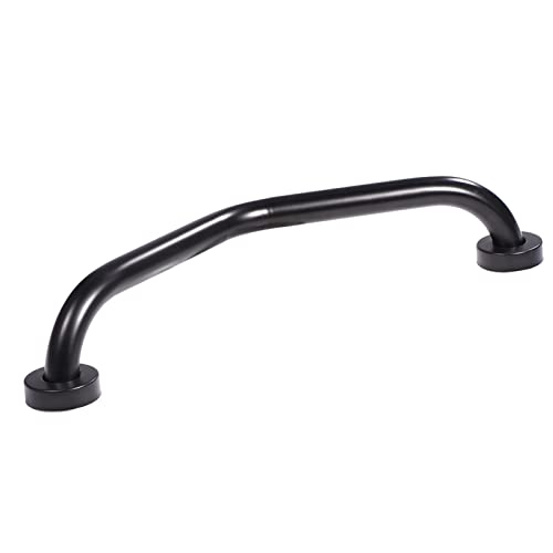 Leapiture Stainless Steel Secure Handrail Mobility Grab Bar Curved Shower Tub Safety Grab Bar Towel Rack Wall Mounted Bathroom Handrail for Bathroom