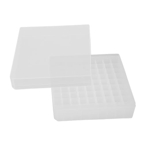 STOBAZA Cryogenic Storage Box Test Tube Holder Small Tube Freezer Storage Organizer Pp Material Grids