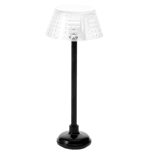 Gogogmee Mini Lámpara de Pie para Casa de Muñecas Lámpara LED de Plástico en Miniatura Luz Decorativa Cálida para Proyectos DIY Accesorio Detallado para Muebles en Miniatura Tamaño
