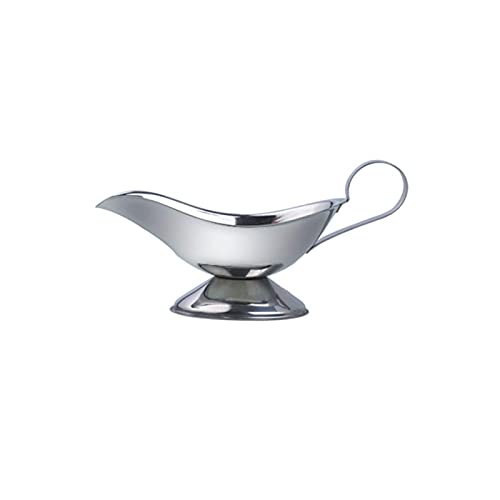 Saucière en inox chaud et froid avec bec verseur profilé - 2
