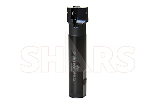 SHARS 1-1/4" 90 Degree Square Shoulder Indexable End Mill with 3 PCS of APKT 1604 Insert 404-2866+404-6541(3) P[