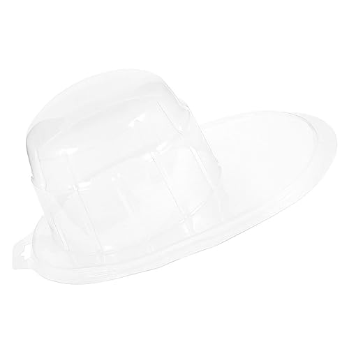 Alipis Portable Baseball Cap Storage Box Transparent Hat Carrier Organizer for Travel Display Cap Shaper and Support for Baseball Hats Hat Storage