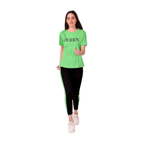 Image of Women's Casual Printed T-Shirt and Track Pant Set | Casual, Soft, and Comfortable Outfit for Home or Everyday Wear